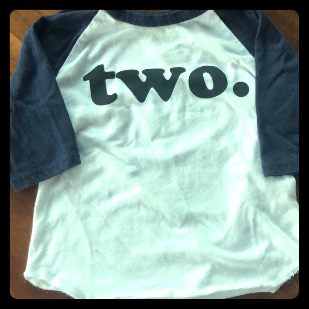 Two year birthday shirt